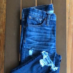 Madewell 9” High-Rise Skinny Distressed Jeans